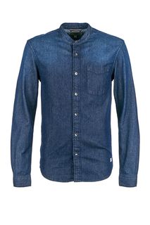 Приталенная рубашка из денима Tom Tailor Denim