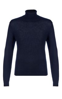 Шерстяная водолазка синего цвета Armani Exchange