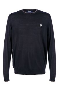 Джемпер из шерсти синего цвета Fred Perry