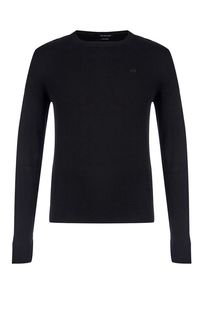 Черный джемпер из хлопка Armani Exchange