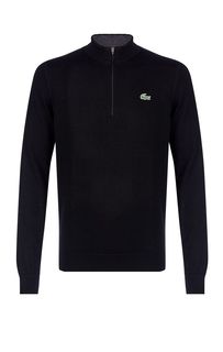Шерстяной джемпер с высоким воротом на молнии Lacoste