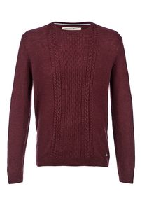 Бордовый трикотажный джемпер Tom Tailor Denim