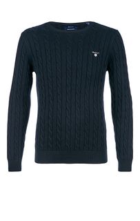Хлопковый джемпер с косами Gant