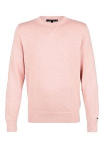 Хлопковый джемпер с круглым вырезом Tommy Hilfiger