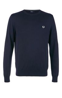 Синий джемпер с круглым вырезом Fred Perry