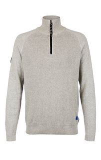 Джемпер из хлопка с воротом на молнии Jack & Jones