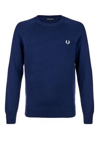 Синий джемпер из шерсти Fred Perry