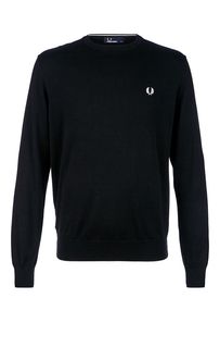 Черный хлопковый джемпер Fred Perry