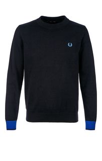 Черный хлопковый джемпер Fred Perry