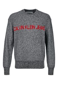 Джемпер из хлопка с логотипом бренда Calvin Klein Jeans