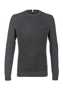 Серый джемпер из хлопка Tommy Hilfiger