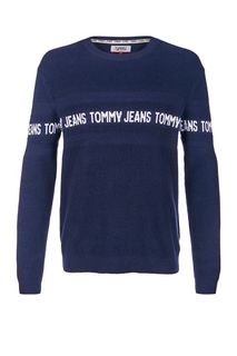 Синий хлопковый джемпер Tommy Jeans