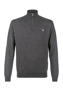 Хлопковый джемпер с застежкой на молнии Gant