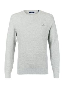 Хлопковый джемпер серого цвета Gant