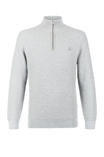 Хлопковый джемпер серого цвета Gant