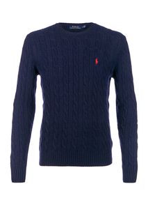 Синий шерстяной джемпер Polo Ralph Lauren
