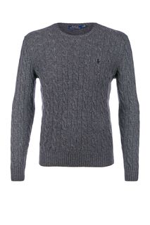 Серый шерстяной джемпер Polo Ralph Lauren