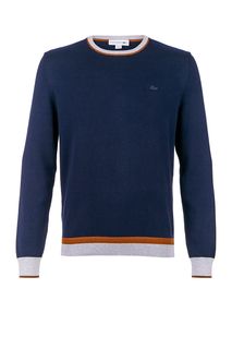 Синий джемпер из хлопка Lacoste