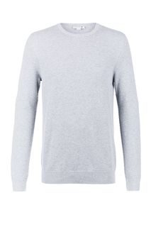 Серый хлопковый джемпер Lacoste