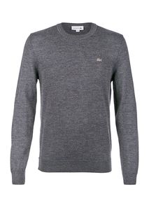 Серый шерстяной джемпер Lacoste