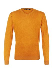 Коричневый джемпер с треугольным вырезом La Biali