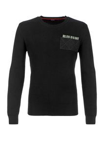 Хлопковый джемпер с круглым вырезом Diesel