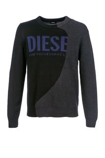 Хлопковый джемпер с круглым вырезом Diesel