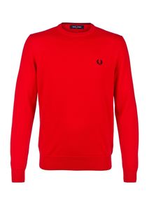 Красный шерстяной джемпер Fred Perry