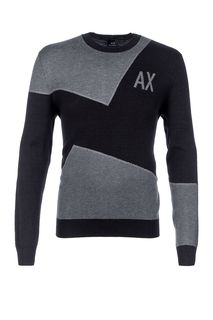 Тонкий джемпер с круглым вырезом Armani Exchange