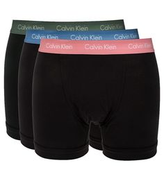 Комплект из трех трусов-боксеров черного цвета Calvin Klein