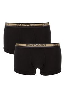 Комплект из двух хлопковых трусов-боксеров Emporio Armani