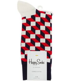 Хлопковые носки с геометрическим принтом Happy Socks
