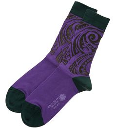 Хлопковые носки фиолетового цвета Collirossi