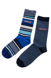 Комплект из двух пар синих носков в полоску Levis®
