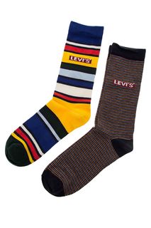 Комплект из двух пар разноцветных носков в полоску Levis®