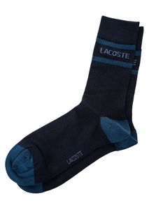 Синие хлопковые носки Lacoste