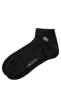 Черные хлопковые носки Lacoste