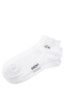 Белые хлопковые носки Lacoste