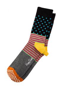 Хлопковые носки в полоску и горошек Happy Socks