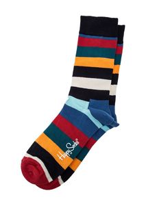 Хлопковые носки в полоску Happy Socks
