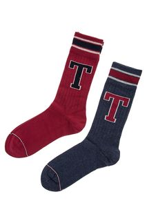 Комплект из двух пар высоких хлопковых носков Tommy Hilfiger