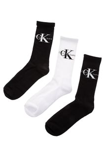 Комплект из трех пар носков с логотипом бренда Calvin Klein Jeans