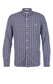Хлопковая рубашка в клетку с застежкой на пуговицы Pepe Jeans