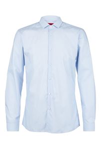 Приталенная хлопковая рубашка с длинными рукавами Hugo Boss