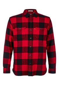 Красная хлопковая рубашка в клетку Levis®