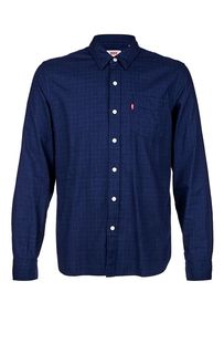 Синяя хлопковая рубашка в клетку Levis®