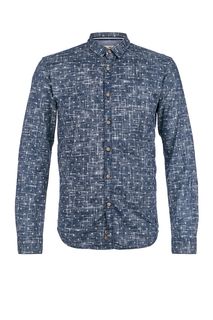 Приталенная рубашка из хлопка Tom Tailor Denim