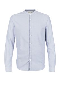Однотонная хлопковая рубашка Tom Tailor Denim
