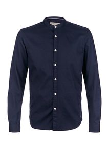 Синяя хлопковая рубашка Tom Tailor Denim