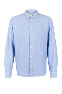 Синяя рубашка с нагрудным карманом Wrangler